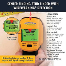Load image into Gallery viewer, Zircon MultiScanner A250c All-In-One Stud Finder/Metal Detector/Live AC Wire Detection and Scanner