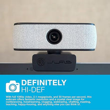 Load image into Gallery viewer, JLab JBuds Cam USB HD Webcam, Black with Optional White Faceplate, 1080P/30 FPS, 2.1 Megapixels, Auto-Focus, Dual Omni-Directional Microphones, Compatible with PC, Mac and Chromebook