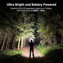 Load image into Gallery viewer, Lepro 320015 Battery Powered Headlamp - 1300Lux Super Bright LED Head Lamp with Red Light, IPX4 Waterproof Headlights for Outdoor Camping, Hiking, Hunting, Power Outages, Emergency, Hurricane, 2 Pack