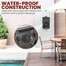 Load image into Gallery viewer, Pyle Indoor Outdoor Speakers Pair - 200 Watt Dual Waterproof 3.5” 2-Way Full Range Speaker System w/ 1/2” High Compliance Polymer Tweeter - in-Home, Boat, Marine, Deck, Patio, Poolside (Black)