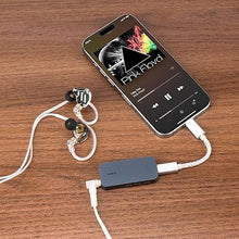 Load image into Gallery viewer, Geekria Pocket Box 3 USB-C Portable Headphone AMP, 4.4mm Balanced Output and 3.5mm Stereo Output, Mini Hi-Fi DAC Dual Chip CS43131, Support up to 384KHz/32bit