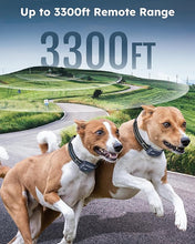 Load image into Gallery viewer, Jugbow Dog Shock Collar 2 Dogs (10-120Lbs) - 3300FT Dog Training Collar with Remote IPX7 Waterproof Electric Collar with 4 Training Modes, Rechargeable e-Collar for Lager Medium Small Dog Dark Blue