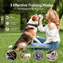 Load image into Gallery viewer, Dog Shock Collar 2 Dogs (5-120Lbs) - 4500FT Dog Training Collar with 3 Training Modes, Security Lock,Reflective Nylon Colar?IP67 Waterproof?Rechargeable Remote e-Collar for All Breeds, Sizes
