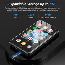 Load image into Gallery viewer, 96GB Android 13 MP3 Player with Bluetooth and WiFi, 4.02" IPS HD Touch Screen MP4 Player with Speakers, Music Player for Kids, Android MP3 Player with Spotify, YouTube and Play Store_20