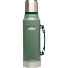 Load image into Gallery viewer, Stanley Heritage Classic Vacuum Bottle with Handle 1.1 qt | Wide Mouth w/Leakproof Cup Lid | Keep Drinks Hot or Cold | Insulated Stainless Steel Thermal Bottle | BPA-Free | Hammertone Green