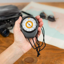Load image into Gallery viewer, Sun Company Altimeter 203 - Battery-Free Altimeter and Barometer | Weather-Trend Indicator with Rugged ABS Case and Lanyard | Reads Altitude from 0 to 15,000 Feet