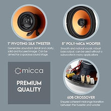 Load image into Gallery viewer, Micca M-8C 2-Way in-Ceiling Round Speaker, 9.4" Cutout Diameter, Whole House Audio, Home Theater, Indoor or Covered Outdoor, 8" Woofer, 1" Tweeter, White, Paintable, Each