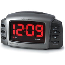 Load image into Gallery viewer, AcuRite 13030 Intelli-Time Alarm Clock with Adjustable Volume and Brightness