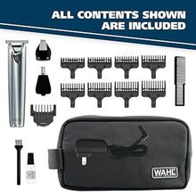 Load image into Gallery viewer, Wahl USA Stainless Steel Lithium-Ion Cordless Beard Trimmer for Men - Rechargeable All in One Men's Beard Trimmer with Rotary Ear & Nose Trimmer, & Detail Trimmer - Model 9818A