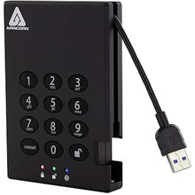 Load image into Gallery viewer, Aegis Padlock 3.0 1TB USB 3.0 External Hard Drive, Black