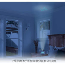 Load image into Gallery viewer, Homedics Dual Alarm Digital FM Clock Radio Time Projection, 8 Relaxing Nature Sounds, LED Display, Multi-Alarm Snooze, Sleep Timer, Nightlight, Ceiling Clock SoundSpa, White