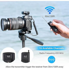 Load image into Gallery viewer, JJC Radio Wireless Remote Control Shutter Release for Nikon Z6III Z6II Z7II Z5 Z6 Z7 D750 D780 D7500 D7200 D5300 D5600 D5500 D3300 D3200 D610 D600 Df D7100 D7000 D5200 D5100 D5000 P1000 & More Camera