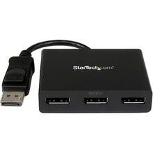 Load image into Gallery viewer, StarTech.com 3-Port DisplayPort 1.2 Splitter, DisplayPort to 3x DP Multi-Monitor Adapter, Dual 4K 30Hz and 1080p 60Hz Computer MST Hub, Windows Only (MSTDP123DP)