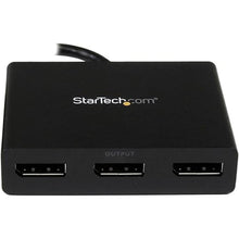 Load image into Gallery viewer, StarTech.com 3-Port DisplayPort 1.2 Splitter, DisplayPort to 3x DP Multi-Monitor Adapter, Dual 4K 30Hz and 1080p 60Hz Computer MST Hub, Windows Only (MSTDP123DP)