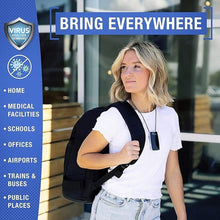 Load image into Gallery viewer, AirTamer A310 Rechargeable Personal Air Purifier, Proven Performance, Virus and Pollutant Tested*, Black with Metal Travel Case