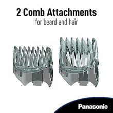 Load image into Gallery viewer, Panasonic Hair and Beard Trimmer, Men's, with 39 Adjustable Trim Settings and Two Comb Attachments for Beard and Hair, Corded or Cordless Operation, ER-GB60-K, Black