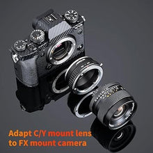 Load image into Gallery viewer, K&F Concept Lens Mount Adapter Compatible with Contax/Yashica (Also Know as c/y) Lens to Fujifilm X-Pro1 Mirrorless Camera