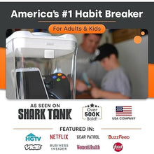 Load image into Gallery viewer, kSafe Time Locking Container, Break Bad Habits - Quit Smoking, Snacking, Drinking & Gaming Addiction, Phone Jail, Medication Lock Box, Family Time (XL, White Lid + 12.3” Clear Base)