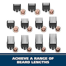 Load image into Gallery viewer, Wahl USA Lithium Ion Total Beard Trimmer for Men with 11 Guide Combs for Easy Trimming, Detailing, & Grooming – Model 9888