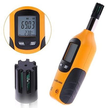 Load image into Gallery viewer, Digital Psychrometer - Handheld Temperature and Humidity Meter Gauge with Dew Point and Wet Bulb Temperature - Battery Included