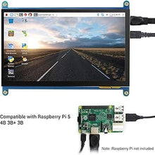 Load image into Gallery viewer, ELECROW 7 Inch Touch Screen Monitor for Raspberry Pi Screen 1024x600 IPS LCD Mini Monitor for Raspberry Pi 5 4 3 400 Windows 11/10/8/7 Driver Free