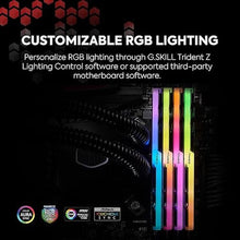 Load image into Gallery viewer, G.SKILL Trident Z RGB Series (Intel XMP) DDR4 RAM 16GB (2x8GB) 3200MT/s CL16-18-18-38 1.35V Desktop Computer Memory UDIMM (F4-3200C16D-16GTZR)