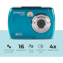 Load image into Gallery viewer, Polaroid IS048 Waterproof Instant Sharing 16 MP Digital Portable Handheld Action Camera, Teal