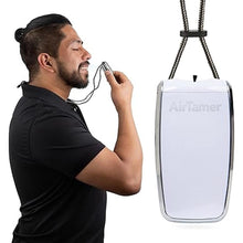 Load image into Gallery viewer, AirTamer A320W Rechargeable Personal Air Purifier, Proven Performance, Virus and Pollutant Tested*, White with Leather Travel Case