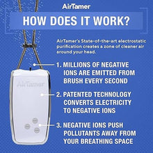 Load image into Gallery viewer, AirTamer A320W Rechargeable Personal Air Purifier, Proven Performance, Virus and Pollutant Tested*, White with Leather Travel Case