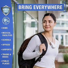 Load image into Gallery viewer, AirTamer A320W Rechargeable Personal Air Purifier, Proven Performance, Virus and Pollutant Tested*, White with Leather Travel Case