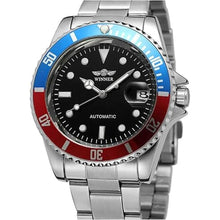 Load image into Gallery viewer, MASTOP Men Automatic Mechanical Watches Full Steel Waterproof Mens Watches with Calendar