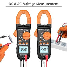 Load image into Gallery viewer, Proster Digital Clamp Meter 6000 Count - 800A DC AC Current AC/DC Voltage Multimter, TRMS NCV Continuity Capacitance Resistance Frequency Diode Hz Tester, with Test Leads, Alligator Clips