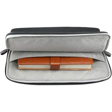 Load image into Gallery viewer, MOSISO Laptop Sleeve Bag 13.3 inch Compatible with MacBook Air/Pro, 13-13.3 inch Notebook, Compatible with MacBook Pro 14 2025-2021 M4 M3 M2 M1, PU Leather Padded Bag Waterproof Case, Black