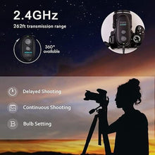 Load image into Gallery viewer, Camera Wireless Shutter Release Remote Control for Canon EOS R5 C, R3, R6, 5D, For Fujifilm GFX 50S II, for Olympus E-M1 Mark III, E-M5 III;Replaces Canon TC-80N3, RS-60E3, Fuji RR-100, Olympus RM-CB2