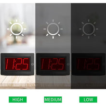 Load image into Gallery viewer, KWANWA Alarm Clock, 8" Large Screen Display, Digital Clock, Battery Operated, Auto Dimmer Mode,Wall Clock&Desk Clock for Bedroom, Office, Living Room, Elderly
