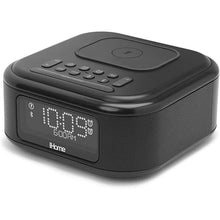 Load image into Gallery viewer, iHome Alarm Clock with Wireless Charging, Bluetooth Speaker, and USB Charger, Digital Clock for Bedroom, Office, or Dorm (IBTW23B8)