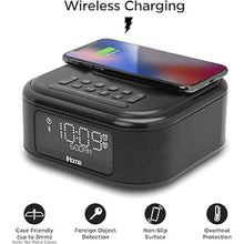 Load image into Gallery viewer, iHome Alarm Clock with Wireless Charging, Bluetooth Speaker, and USB Charger, Digital Clock for Bedroom, Office, or Dorm (IBTW23B8)