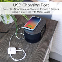 Load image into Gallery viewer, iHOME iBTW38 Wireless Charging Bluetooth Alarm Clock,Black