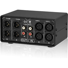 Load image into Gallery viewer, Nobsound Little Bear MC3 3-IN-3-OUT XLR Balanced/RCA Stereo Converter Audio Selector Splitter Box Passive Preamp XLR to RCA Audio Switch (XLR & RCA)