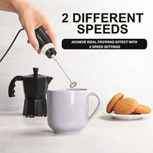 Load image into Gallery viewer, K-Brands Corded Electric Milk Frother with Plug in - Handheld Electric Whisk Stirrer Whipper - Foam Maker for Coffee, Latte, Cappuccino, Hot Chocolate – Powerful Drink Mixer
