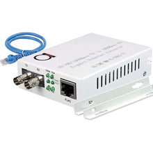 Load image into Gallery viewer, Multimode ST Gigabit Fiber Media Converter - Built-in ST Fiber Module 550 m (0.34 Miles) 850 nm - to UTP Cat5e 10/100/1000 RJ-45 – Auto Sensing Gigabit or Fast Ethernet - Jumbo Frame - LLF Support