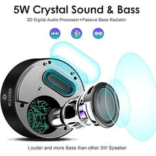 Load image into Gallery viewer, XLeader Small Wireless Speaker (Travel Case Packed) Portable Bluetooth Speaker with Micro SD Card, Mic, Aux input, Touch Screen, Deep Bass, 12H Playtime, Mini speaker for iPhone Laptop PC Bathroom Car