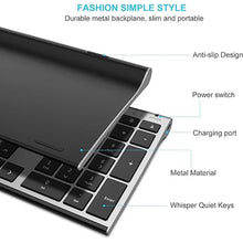 Load image into Gallery viewer, Wireless Keyboard and Mouse, Vssoplor Rechargeable Quiet Full-Size Keyboard and Mouse Combo Set Ultra Slim Design for Laptop, PC, Notebook, Desktop-Dark Gray