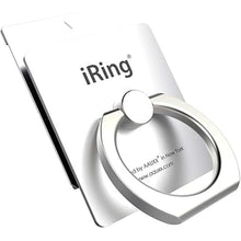 Load image into Gallery viewer, iRing Link, Made in Korea, Wireless Charging Friendly Phone Holder - Cell Phone Ring Grip Finger Holder and Stand Compatible with iPhone, Galaxy, and Other Smartphones(Silver)