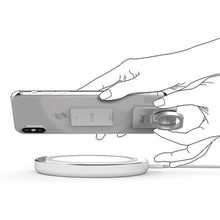 Load image into Gallery viewer, iRing Link, Made in Korea, Wireless Charging Friendly Phone Holder - Cell Phone Ring Grip Finger Holder and Stand Compatible with iPhone, Galaxy, and Other Smartphones(Silver)