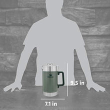 Load image into Gallery viewer, STANLEY Classic Stay-Hot French Press Coffee Maker 48 oz | 5 Minute Brew, 4 Hours Hot | Mesh Filter for Coffee Grounds | Insulated Stainless Steel French Press | BPA-Free | Hammertone Green