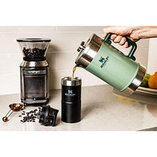 Load image into Gallery viewer, STANLEY Classic Stay-Hot French Press Coffee Maker 48 oz | 5 Minute Brew, 4 Hours Hot | Mesh Filter for Coffee Grounds | Insulated Stainless Steel French Press | BPA-Free | Hammertone Green