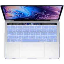Load image into Gallery viewer, IBENZER Compatible with MacBook Pro 15 Inch Case 2019 2018 2017 2016 A1990 A1707, Plastic Hard Shell Case with Keyboard Cover for Mac Pro 15 Touch Bar, Serenity Blue, T15SRL+1A
