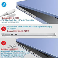 Load image into Gallery viewer, IBENZER Compatible with MacBook Pro 15 Inch Case 2019 2018 2017 2016 A1990 A1707, Plastic Hard Shell Case with Keyboard Cover for Mac Pro 15 Touch Bar, Serenity Blue, T15SRL+1A