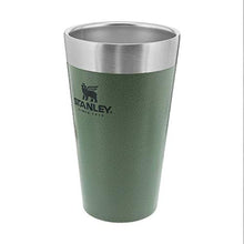 Load image into Gallery viewer, STANLEY Adventure Stacking Beer Pint Glass 16oz | Stackable Drinking Cup for Cold Beverages | Dishwasher Safe | Insulated Stainless Steel Tumbler | BPA-Free | Hammertone Green